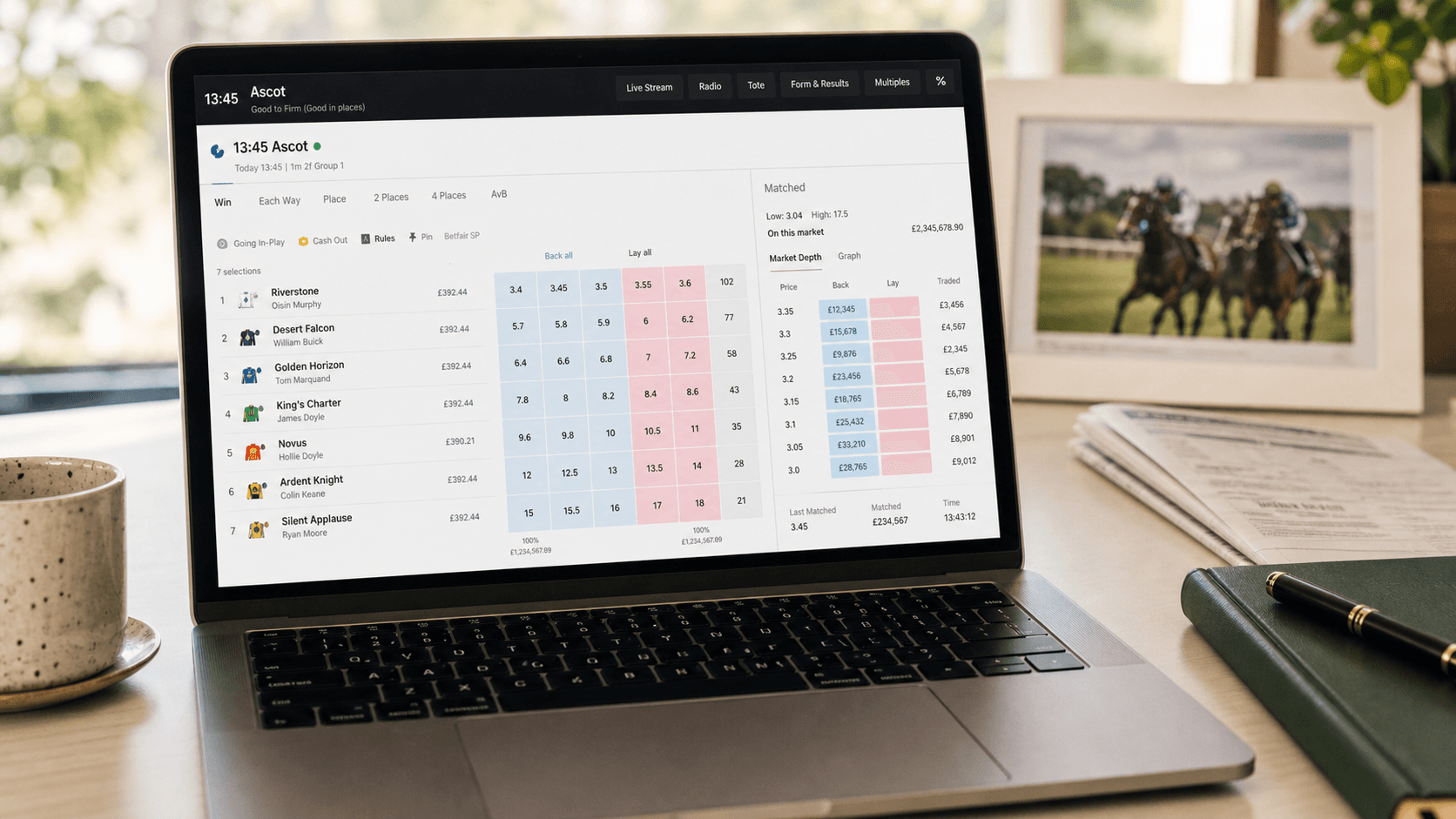 Lay market review for UK and Irish horse racing research