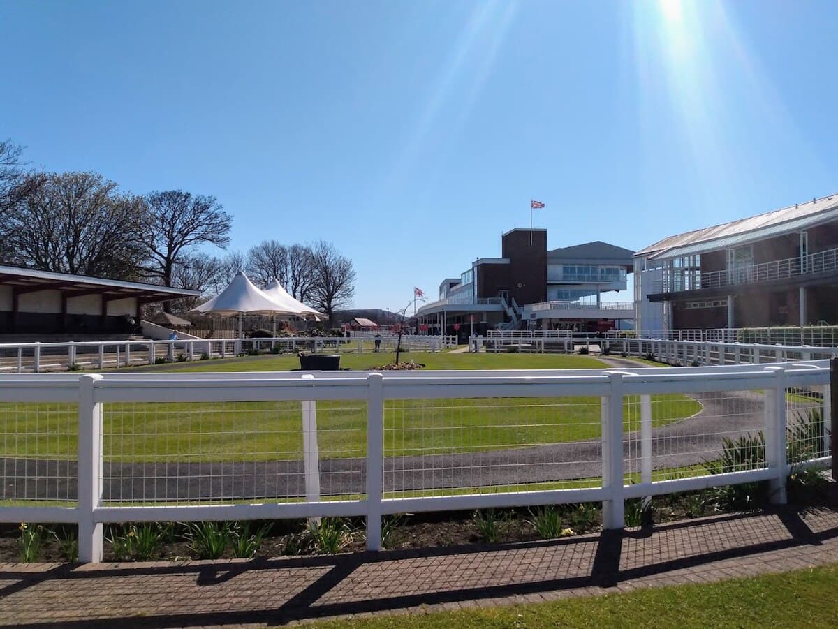 Parade ring at Redcar Racecourse
