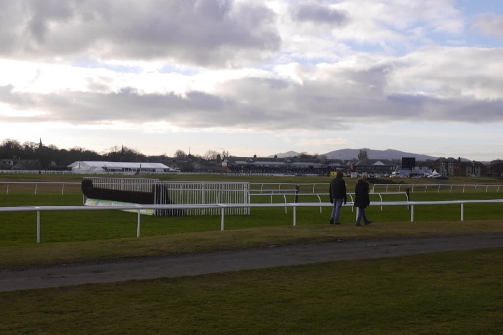 Musselburgh Racecourse viewed from the course